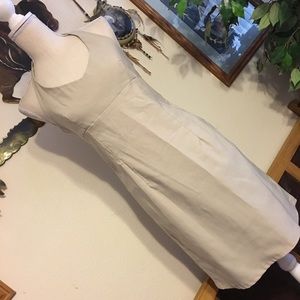 Fashion Exit tan stretch halter dress 8